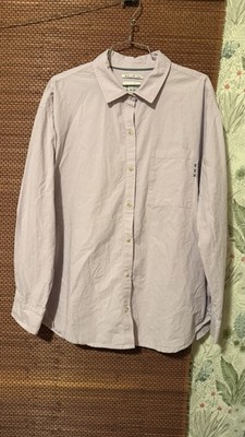 Scotch Soda Shirt Womens Medium Button Up Regular Fit Light Purple Casual