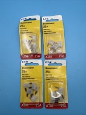 (4-5pk)- Bussmann 25-Amp 32-Volt ATM Blade Mini Automotive Fuse BP/ATM-25-RP