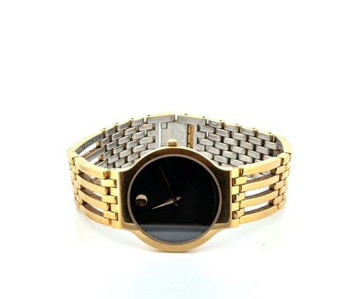 Movado Esperanza Stainless Steel Gold Tone Swiss Quartz Wristwatch 84.19.861 - Picture 3 of 12