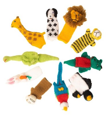 Fingerpuppen Tiere Stoff Handpuppe Kinder Baby Spielzeug Geschenk Fair Trade