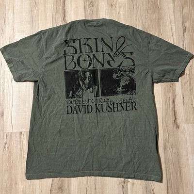 David Kushner Skin And Bones Tee Shirt Hunter Green Size XXL  2XL  Fast Shipping