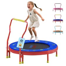 Mini Trampoline for Kids 3-6 with Super Safe Foam Handle Bar, 3ft Toddler Tra...