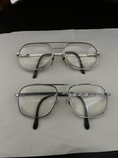 vintage metal aviator-style eyeglass frames