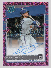 BO BICHETTE 2020 DONRUSS OPTIC PINK VELOCITY RATED ROOKIE RC ON CARD AUTO SSP