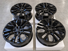 22 Black Wheels Rims Fits On Yukon Gmc Denali Gmc Yukons Sierra Set 4 New