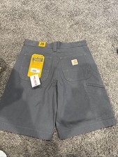 Carhartt Rugged Flex Relaxed Fit Canvas 10  Work Short Gravel Men  s 29 NWT