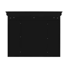 Modern Black Wall-Mounted Bathroom Cabinet with Mirror Door, 6 Shelves, Sturdy