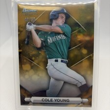 2023 Bowman Sterling - Prospects Cole Young #BSP-95 Gold Refractor /50 (RC)