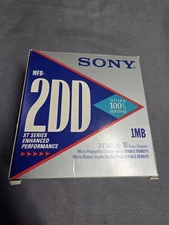 VTG NEW Box of 10 Sony MFD-2DD 1MB 3.5 Double Density 10 Micro Floppy Disk NEW