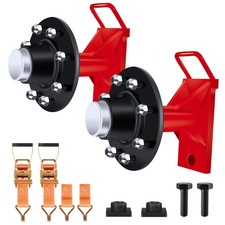 2 Pack Shipping Container Wheels 8x6.5 Lug May Moves 9200 pounds 20ft-45ft