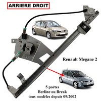 Newparts Mechanismus Fensterheber Hinten Rechts FüR Renault MéGane Ii 8200028068