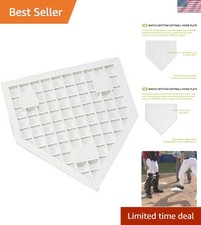 Rubber Bases & Home Plate, Waffle Bottom Non-Slip Indoor/Outdoor Use, Heavy-D...