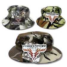 Predator Camo Cotton Hunting Boonie Sun Hat OSFM Spring Green 3D Brown Deception