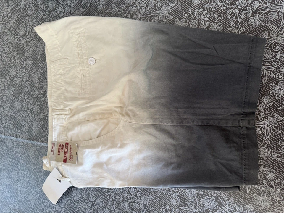 Pantalones Cortos Flexibles Arizona Jean Co Para Hombres Chino Caqui - Cintura 40", Entrepierna 8.5" Nuevo con Etiquetas Foto 4 de 4