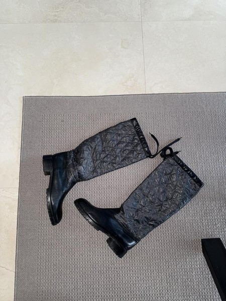Women Marc Cain Boots Grey Textile 40