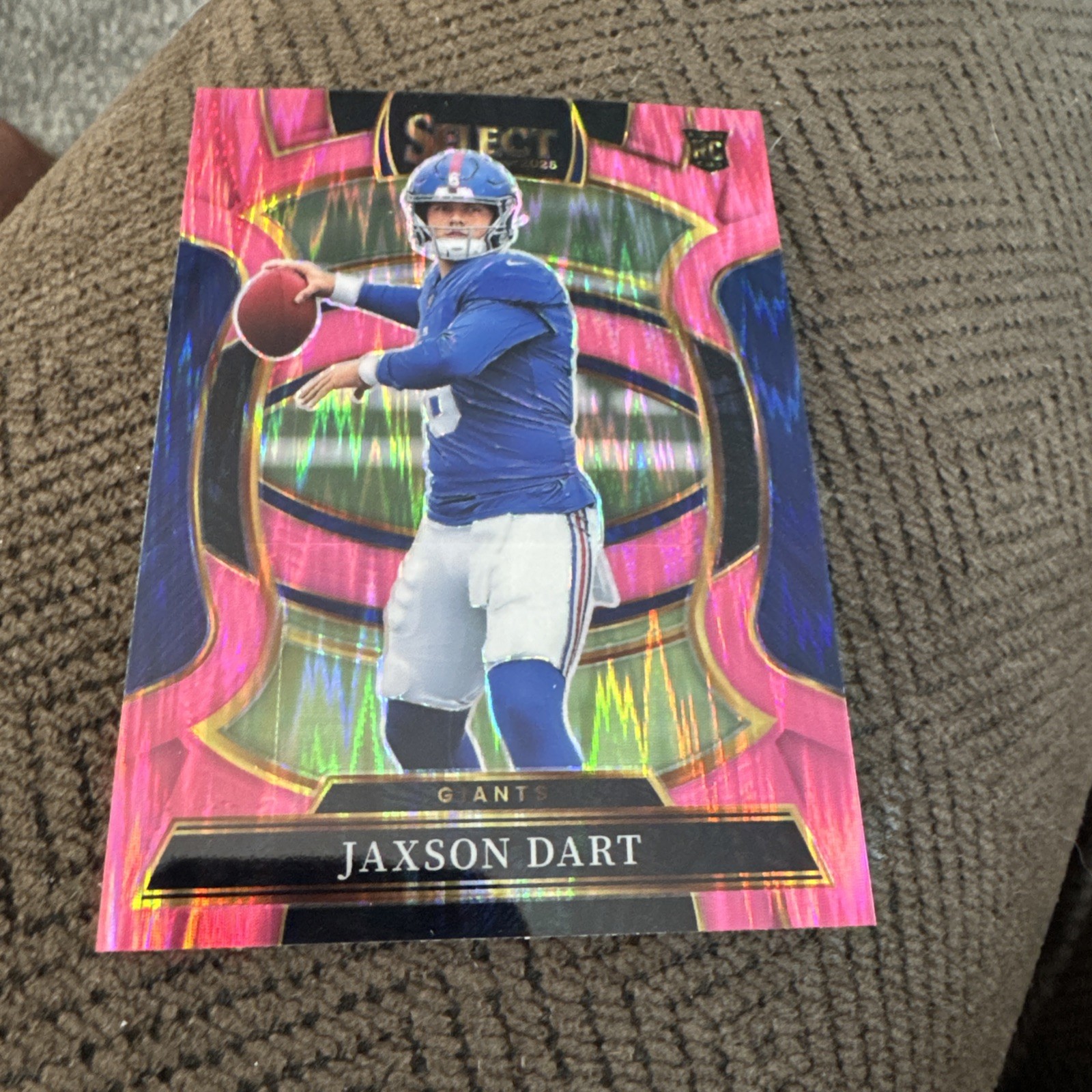2025 Jaxson Dart Panini Select Concourse Level (#93) Pink Shock Prizm (RC)