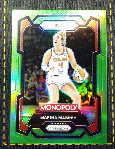 2024 PANINI WNBA MONOPOLY PRIZM #29 MARINA MABREY NEON GREEN PRIZM /10 (GRF