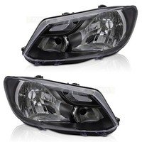 Scheinwerfer Halogen Set FüR VW Caddy 3 2K Bj. 13-15 Stellmotor DRL H4 TYC