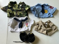 Build A Bear Workshop Military Police Navy Sailor Boots Boy Clothing Lot