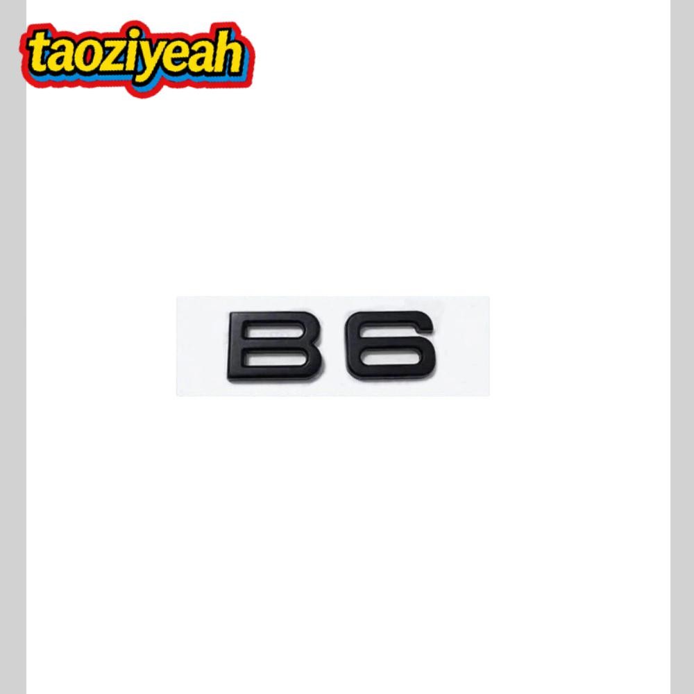 Matte Black For Alpina B6 Biturbo Car Trunk Emblem B6 Letter Badge Replace 1pc