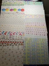 8.5 X 11 Scrapbook Paper Mixed Lot 50 Pages