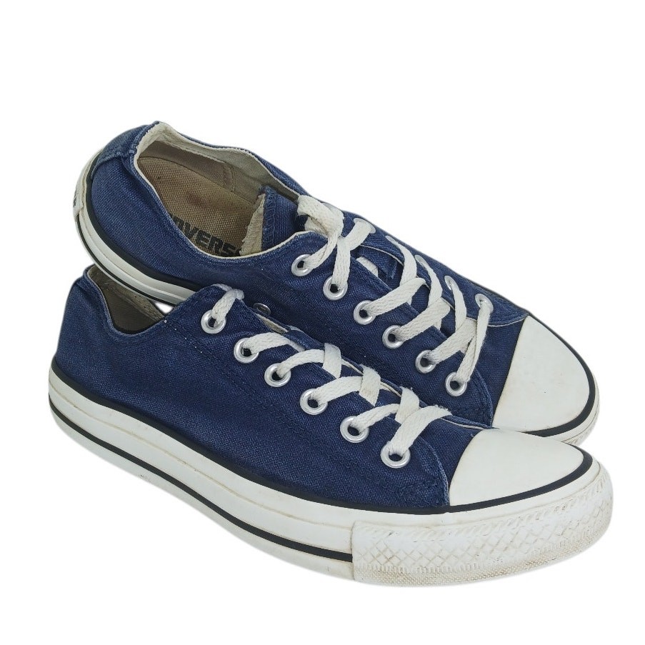 CONVERSE ALL STAR Womens Low-Cut Casual Dark Blue Sneakers - Size 8.5 thumbnail 5