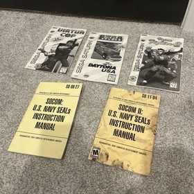 Sega Saturn And PS2 Video Game Manuals