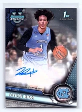 Zayden High 2023-24 Bowman University Chrome #BCPA-ZH Prospects Auto 