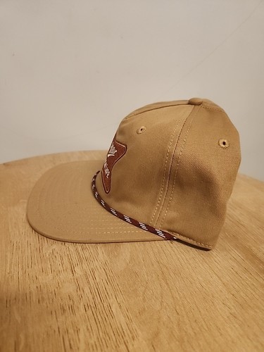 MILLER HIGH LIFE SNAPBACK HUT hellbraun flacher Schnabel UNSTRUKTURIERTES Seil Retro 90er Bier NEU - Bild 3 von 5