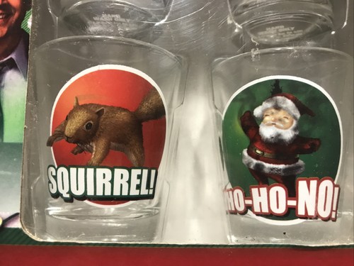 Juego de 4 vasos de chupito de vidrio de 1,5 oz National Lampoon's Christmas Vacation / NUEVO - Imagen 4 de 7