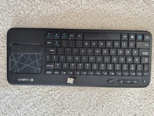 Logitech Black K400r Wireless Slim Multi-Touch Keyboard Touchpad USB Receiver