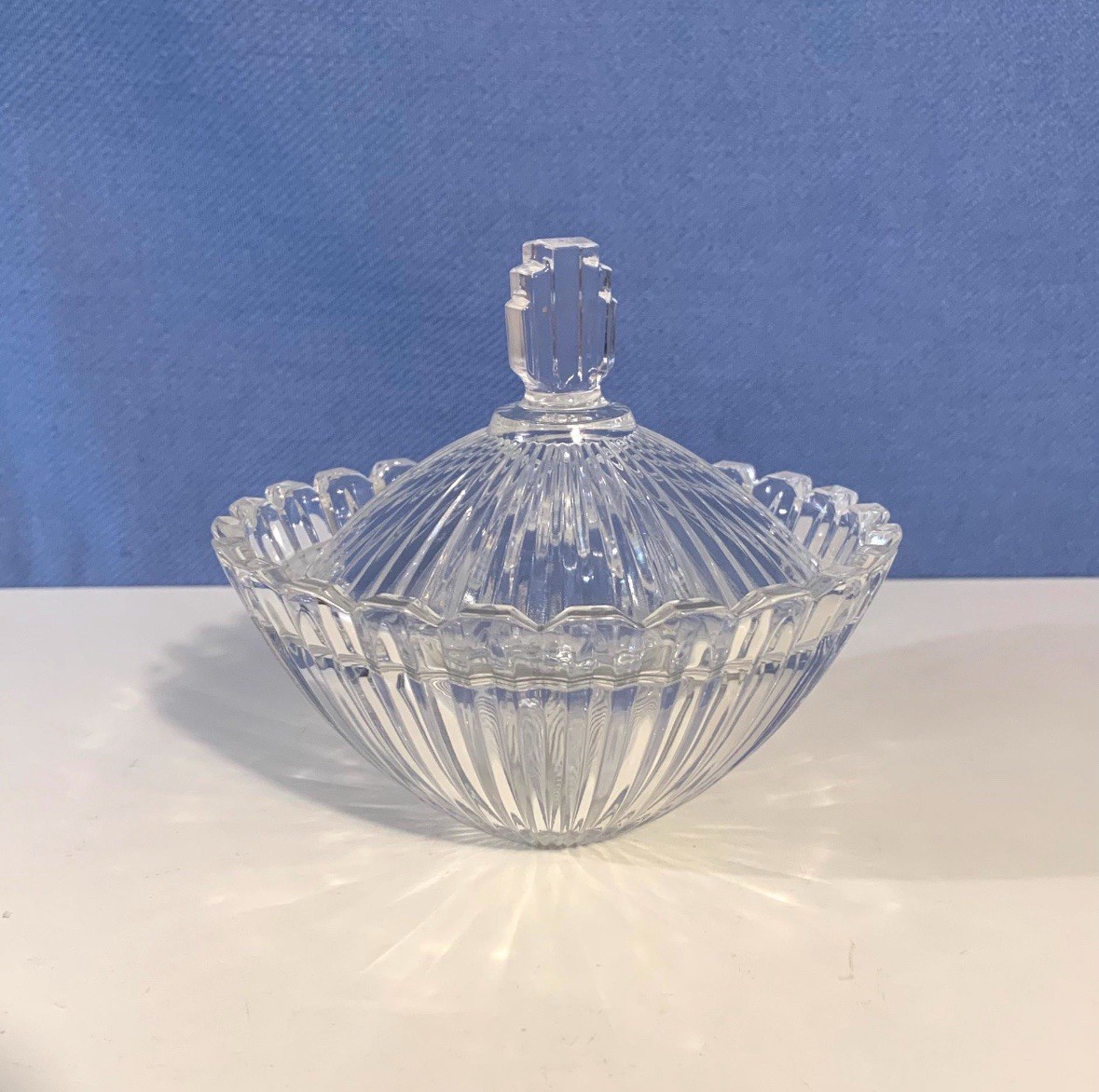 Mikasa Crystal Candy Dish for Elegant Home Decor