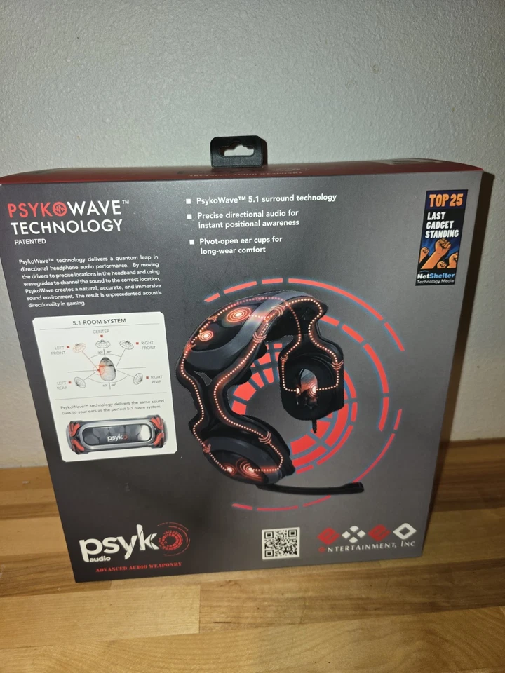 Psyko Audio 5.1 PC Gaming Headset Wave Technology Advanced Weaponry Headphones - Image 4 of 4