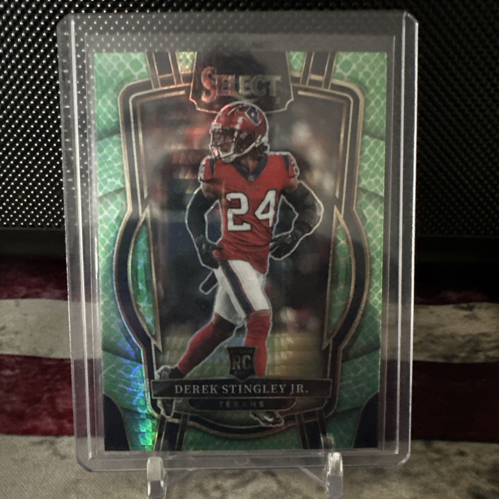 2022 Panini Select - Club Level Derek Stingley Jr. Dragon Scale Prizm /89 (RC)