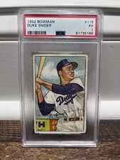 1952 Bowman #116 Duke Snider - PSA 1