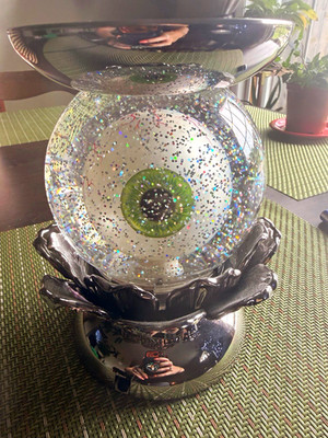 Bath and body works candle holder Halloween Eyeball