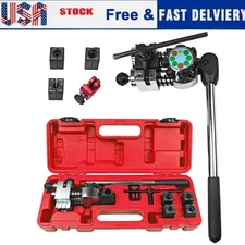 Brake Line Flaring Tool Kit 45° Single Double Bubble Flare for 3/16" 1/4" 5/16"