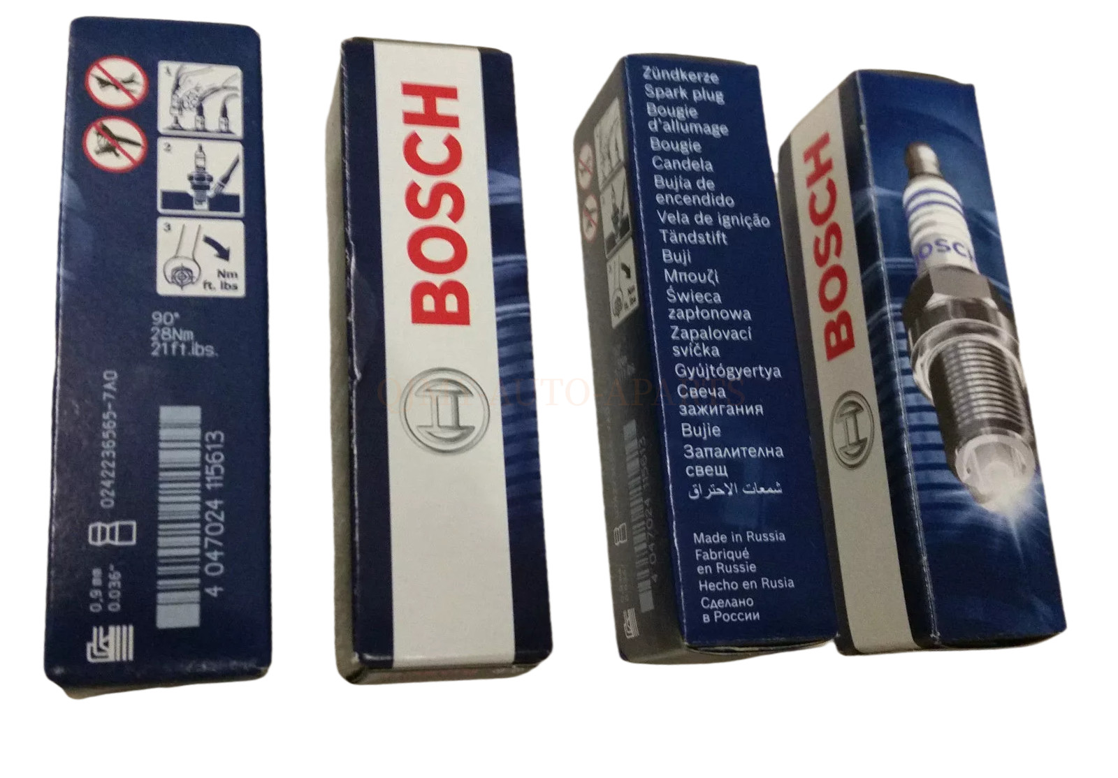 For Volkswagen Jetta 11-13 Spark Plug FR 7 HE 02 Set of 4 BOSCH OEM 101 905 601F
