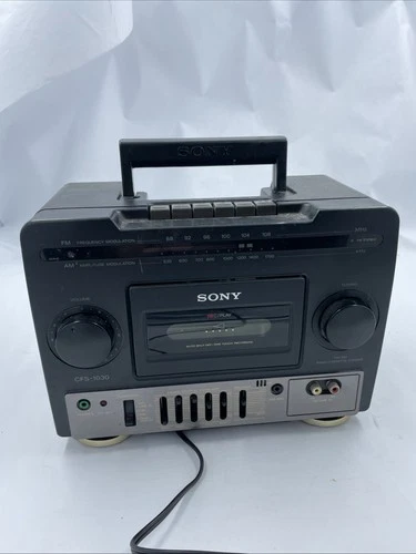 Sony Boombox CFS-1030 AM FM Cassette CD Input No Speakers