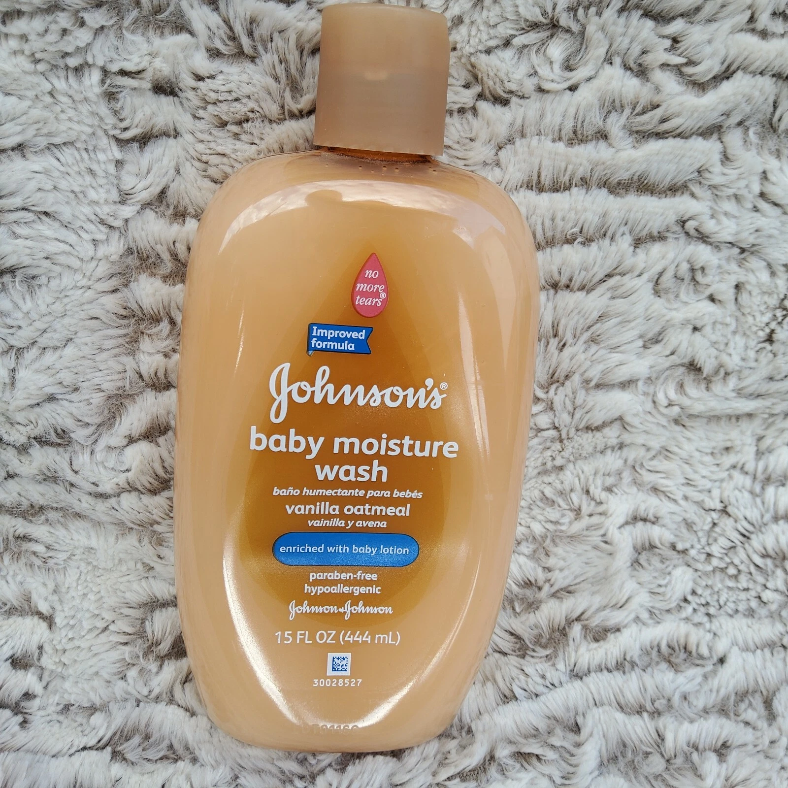 Johnson’s Baby Moisture Wash w/ Baby Lotion Vanilla Oatmeal 15 fl oz New Sealed