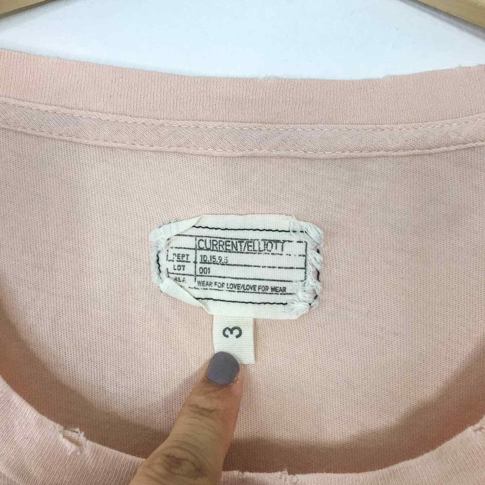 Current Elliot The Girlfriend Tee Devotion Overdye - image 4