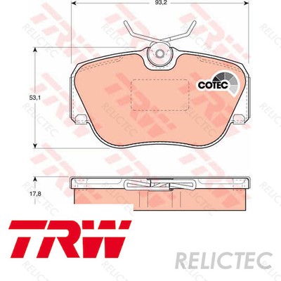 Front Delphi Brake Pads Mercedes-Benz 190 E 1.8 2.0 E 2.0 D 2.0 2.3 2.3 E E 2.3