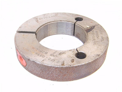 USED PONAM THREAD RING GAGE 2-1/2 x .0556P - .111L NS B/P L.H. (GO PD: 2.4601)