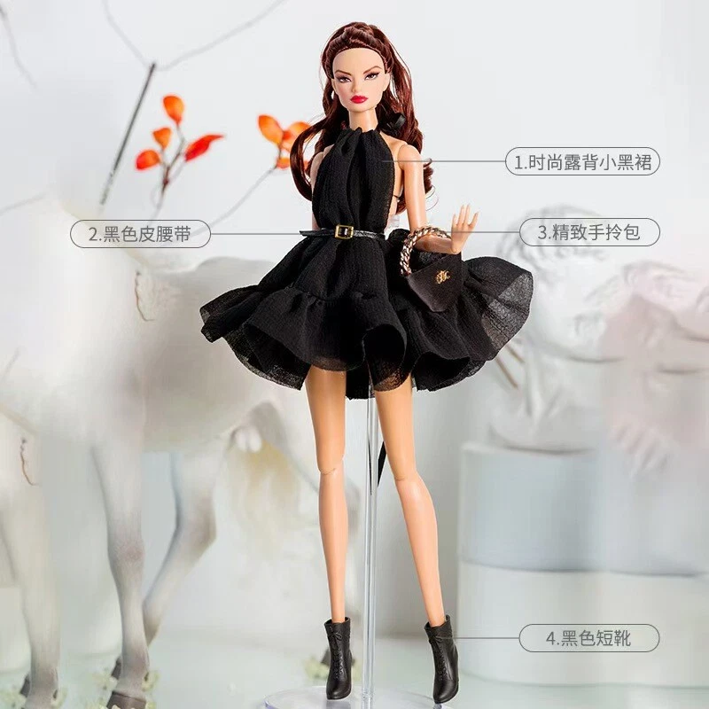 VETEMENTS Abito da sera nero classico 1 6 vestiti per bambola vestito da principessa abito da sposa 11 5 pollici