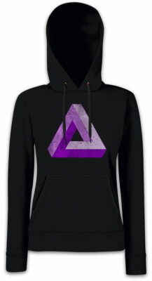 PENROSE LOGO SIGN V Damen Hoodie Sweatshirt Big Triangle Bang TBBT Theory NERD