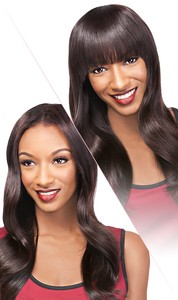 outre velvet clip in bangs