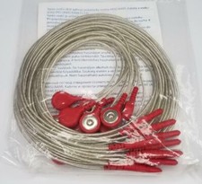Covidien Lead Wires 31247185A Kendall Din to Snap Red 40" Pack of 10 (New)
