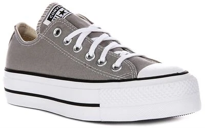 Converse A07573C All Star Lift Oxford Plateforme Femmes Trainer Gris EU 36-42 - Photo 1/4
