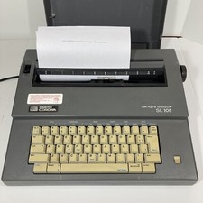Electric Typewriter Smith-Corona SL 105 Spell Right Dictionary w/ Case. thumbnail