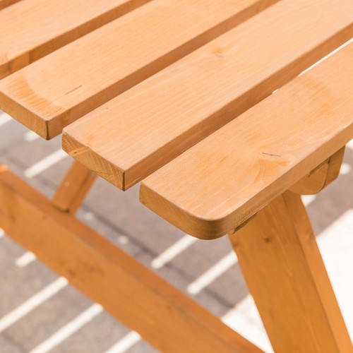 New Gardenised A-Frame Outdoor Patio Deck Garden Picnic Table - Picture 10 of 14